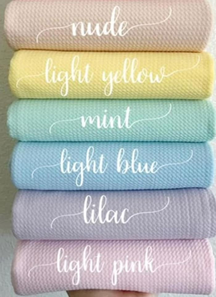 Pastel solids - scrunchies & headbands