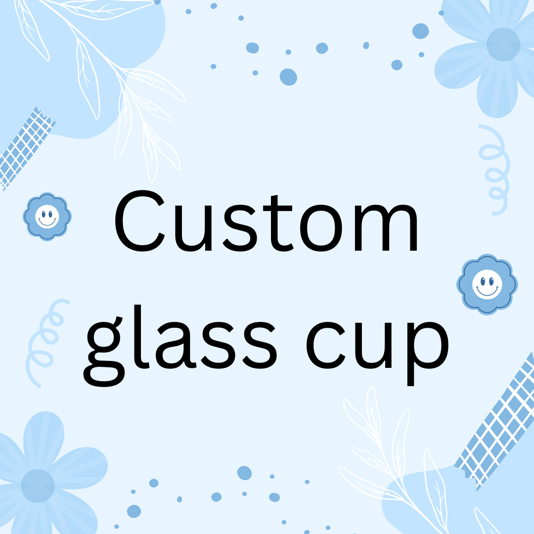 Custom glass can cups