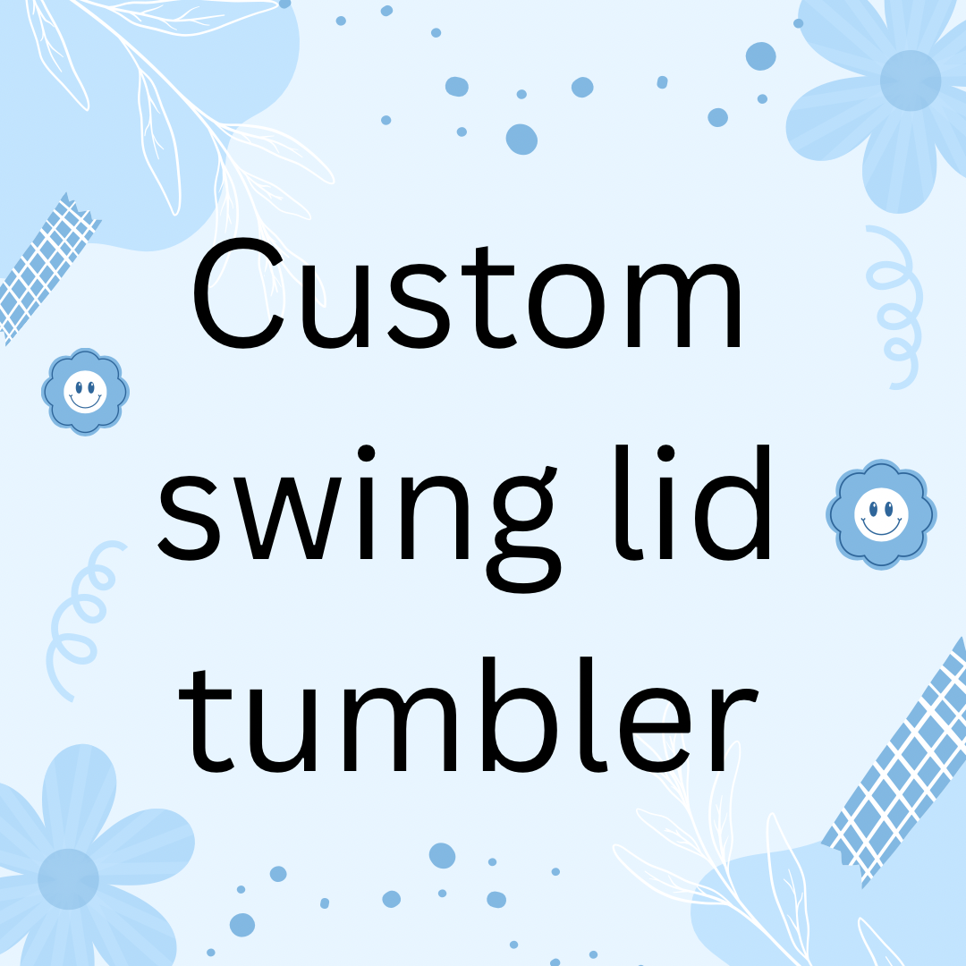 Custom 20-30oz swing lid tumbler