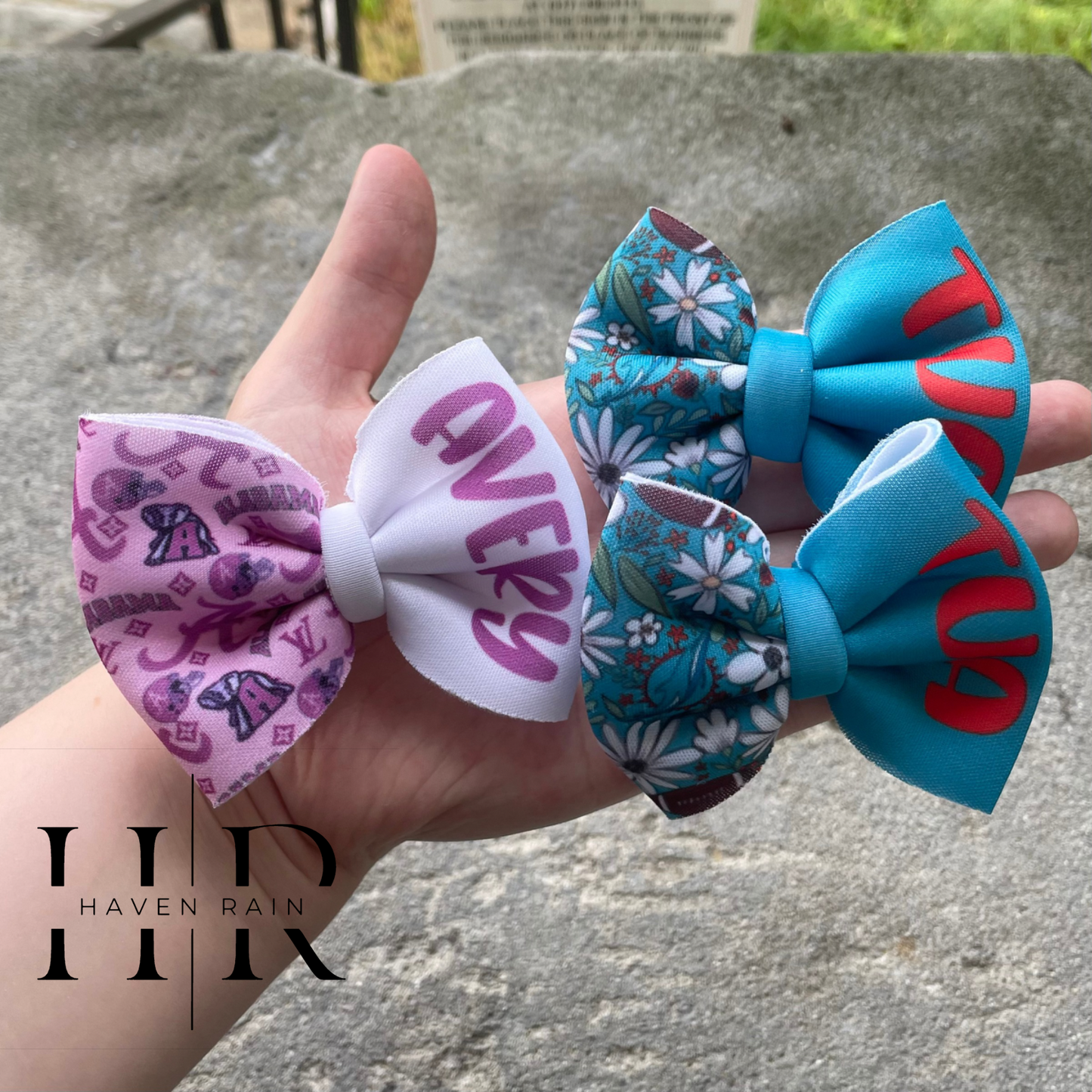 CUSTOM PRINT name bows