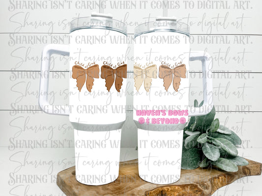 40oz tumbler - Child of God bows [#1 • HBB EXCLUSIVE]