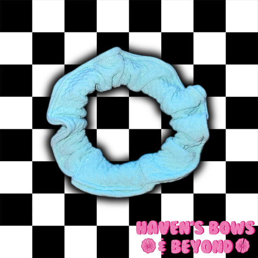 Blue skinny scrunchie