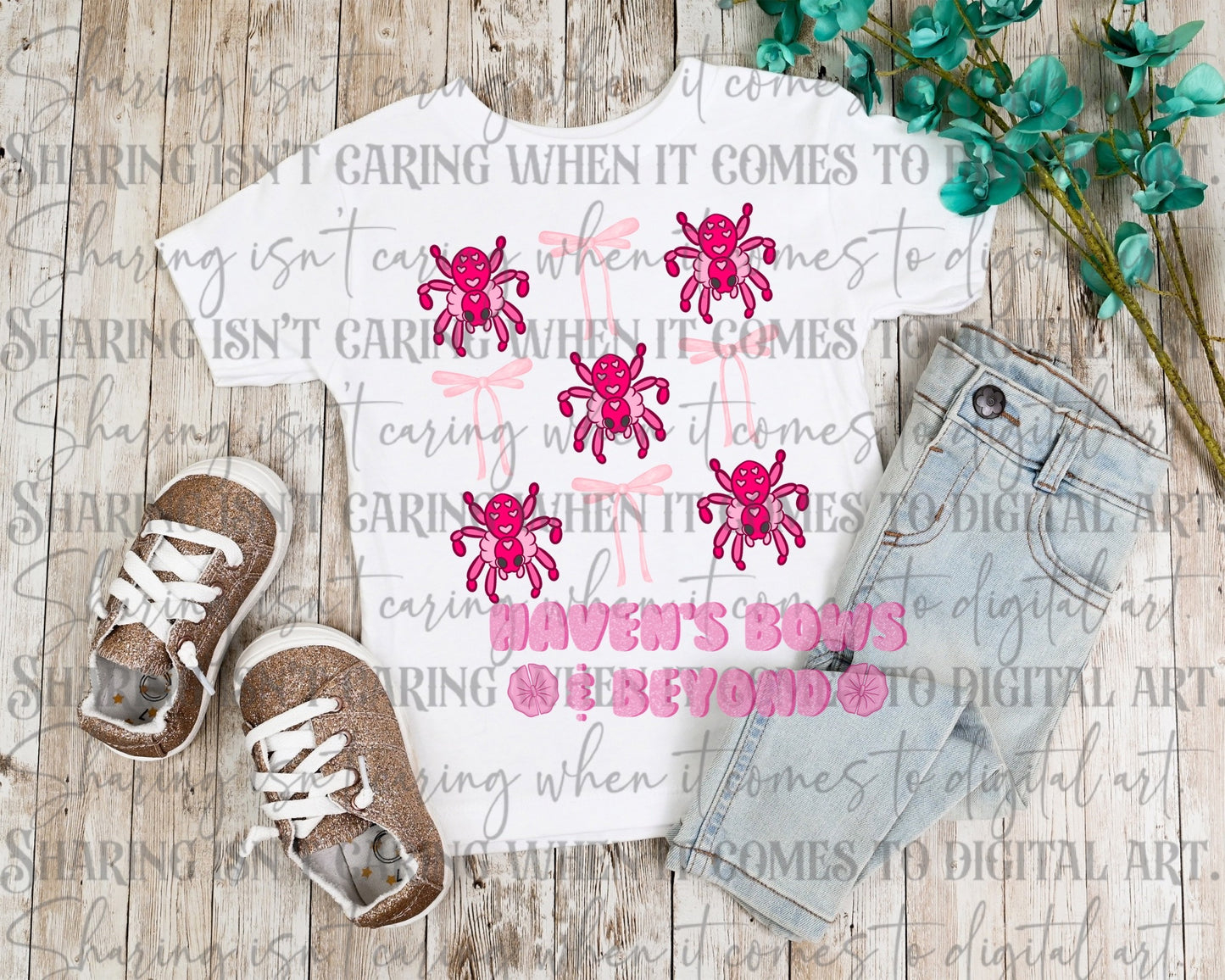 Shirts - pink spider bows [#31 • HBB EXCLUSIVE]