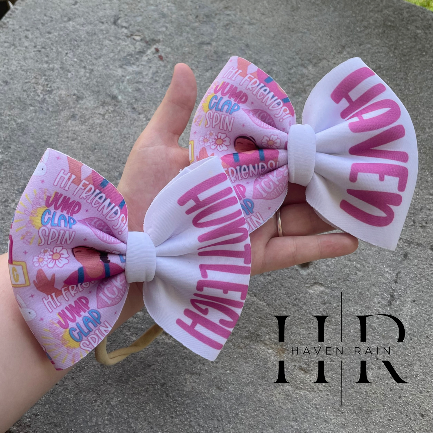 CUSTOM PRINT name bows