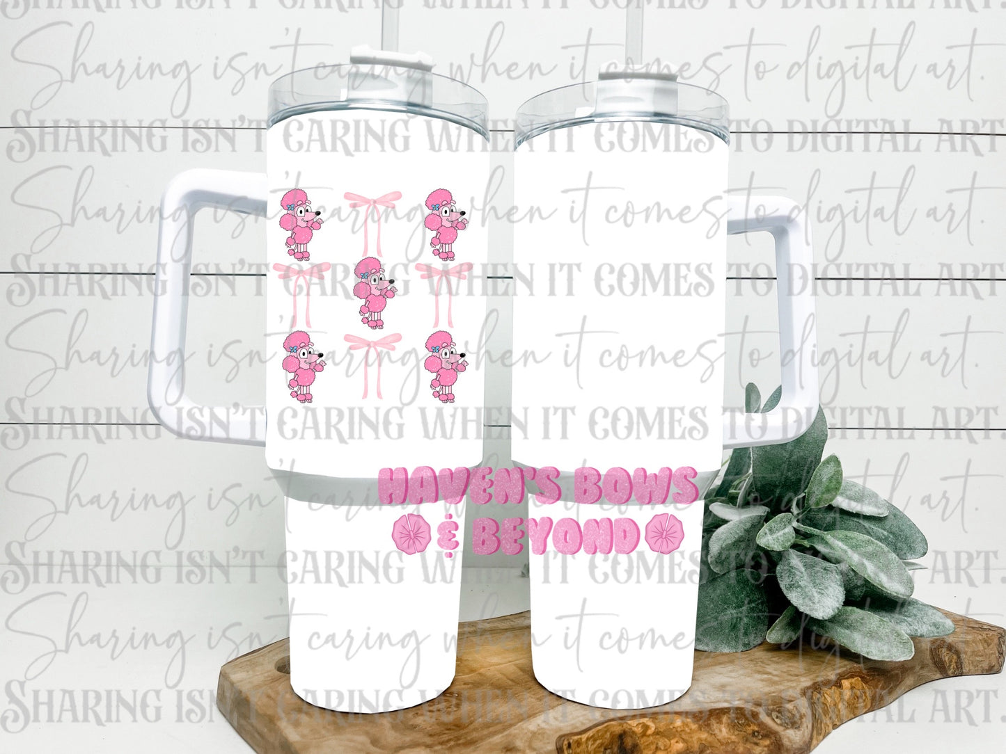 40oz tumbler - coco bows [#33 • HBB EXCLUSIVE]