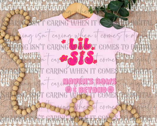 Shirts - lil sis pink [#18 • HBB EXCLUSIVE]