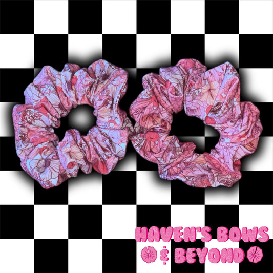 Floral regular scrunchie