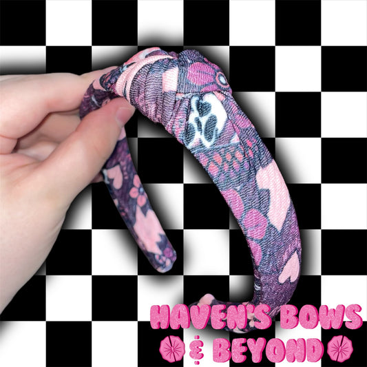 Pink nsfw gf knotted headband