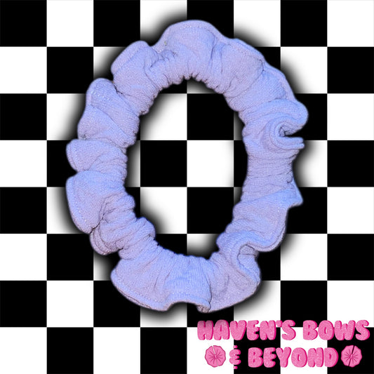 Purple skinny scrunchie