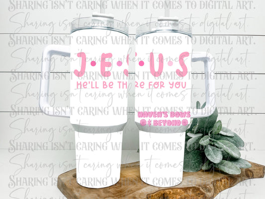 40oz tumbler - jesus friends pink [#3 • HBB EXCLUSIVE]