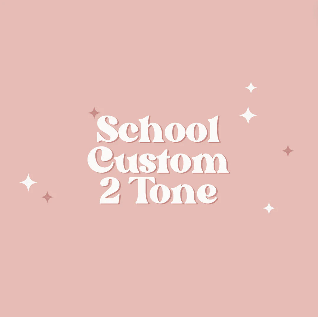 CUSTOM school logo name bows