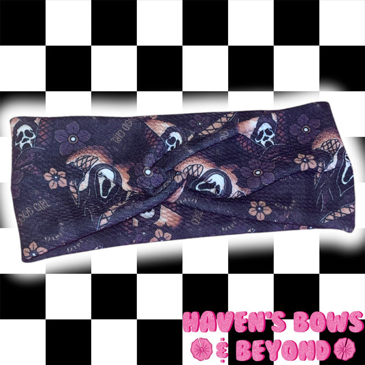 Grey gf adult twist headband