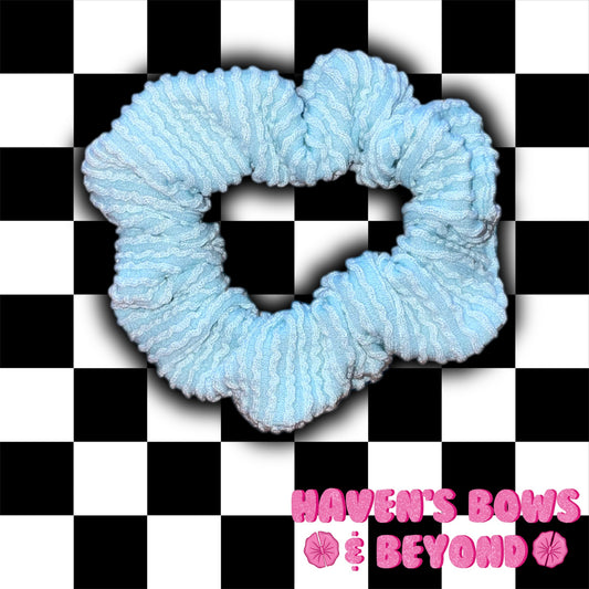 Blue urban mini scrunchie